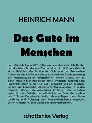 cover image of Das Gute im Menschen